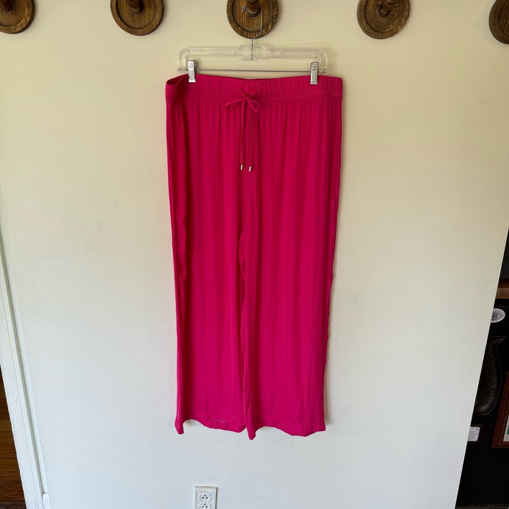 RACHEL Rachel Roy Fuchsia Wide Leg Pants
